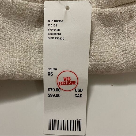 Minkpink Urban Outfitters ~ Linen blend Skort ~ size XS ~ NWT - Picture 7 of 8